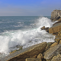 Buy canvas prints of  Pulpit Rock Portland Bill 1 by Colin Williams Photography