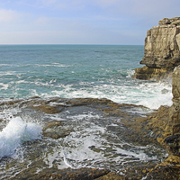Buy canvas prints of  Pulpit Rock Portland Bill 2 by Colin Williams Photography