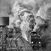 Buy canvas prints of The Train Departing. by Colin Williams Photography