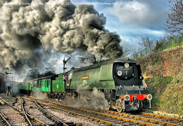 West Country Class Wadebridge Departs Picture Board by Colin Williams Photography