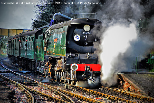 West Country Class Wadebridge Waiting to Depart Picture Board by Colin Williams Photography