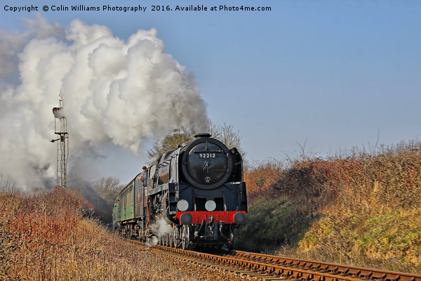 92212 Approaches Ropley 1 Picture Board by Colin Williams Photography