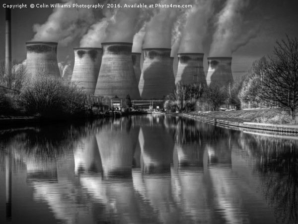 Ferrybridge 2 BW Picture Board by Colin Williams Photography