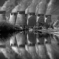 Buy canvas prints of Ferrybridge 2 BW by Colin Williams Photography
