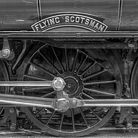 Buy canvas prints of The Return Of The Flying Scotsman 1 BW by Colin Williams Photography