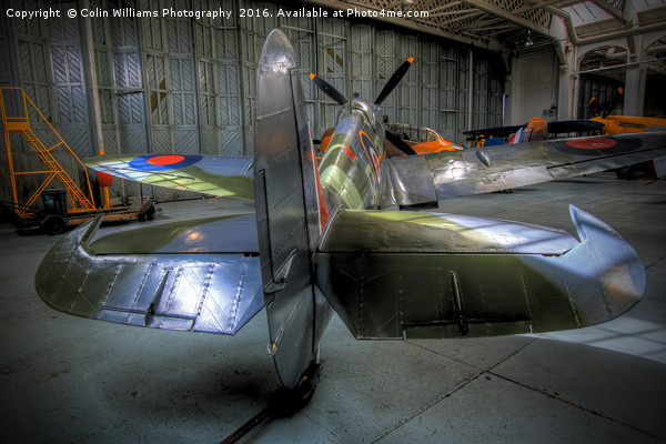 Spitfire MH434 Hangar Duxford 2 Picture Board by Colin Williams Photography