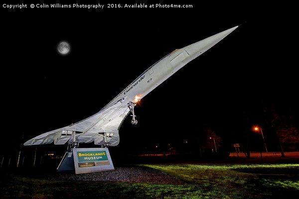 Floodlit Concorde 1 Picture Board by Colin Williams Photography