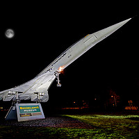 Buy canvas prints of Floodlit Concorde 1 by Colin Williams Photography
