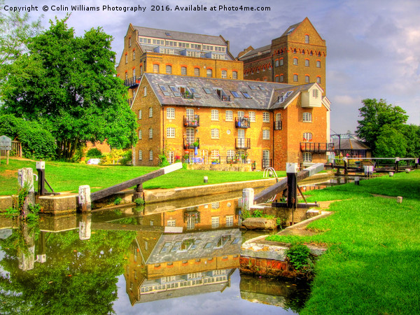 Coxes Lock and Mill Weybridge Picture Board by Colin Williams Photography