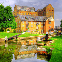 Buy canvas prints of Coxes Lock and Mill Weybridge by Colin Williams Photography