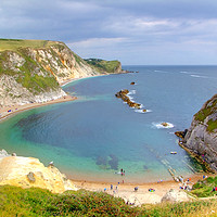 Buy canvas prints of Man O War Bay Lulworth Cove by Colin Williams Photography