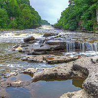 Buy canvas prints of Lower Falls Aysgarth Panorama  - Yorkshire Dales by Colin Williams Photography