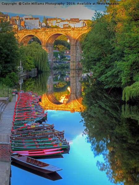 Knaresborough The Golden Hour Picture Board by Colin Williams Photography
