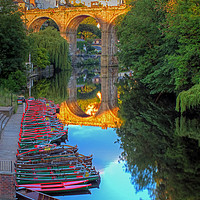 Buy canvas prints of Knaresborough The Golden Hour by Colin Williams Photography