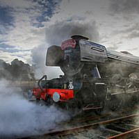 Buy canvas prints of The Return Of The Flying Scotsman NRM Shildon 2 by Colin Williams Photography