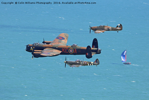  Battle of Britain Memorial Flight Eastbourne  1 Picture Board by Colin Williams Photography