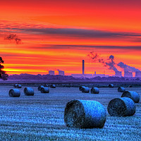 Buy canvas prints of Sunrise over Drax, Yorkshire 2 by Colin Williams Photography
