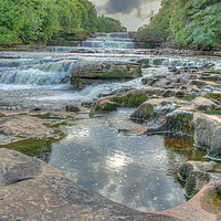 Buy canvas prints of Evening Light Lower Falls Aysgarth - Yorkshire by Colin Williams Photography