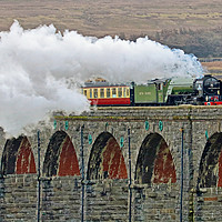 Buy canvas prints of Tornado At The Ribblehead Viaduct - 2 by Colin Williams Photography