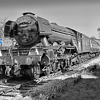 Buy canvas prints of The Flying Scotsman At Oakworth Station. by Colin Williams Photography
