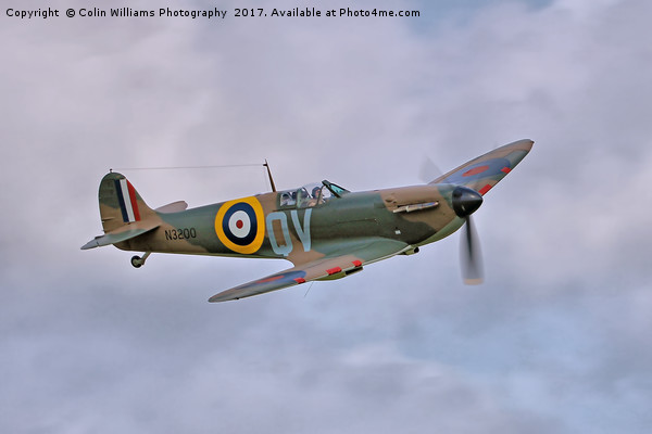 Supermarine Spitfire Mk.Ia Battle of Britain - 2 Picture Board by Colin Williams Photography