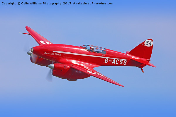 The Shuttleworth DH88 COMET -1 Picture Board by Colin Williams Photography