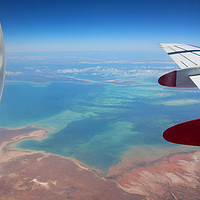 Buy canvas prints of Shark Bay From the Air by Colin Williams Photography