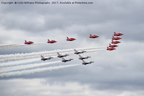Red Arrows and Thunderbirds Picture Board by Colin Williams Photography