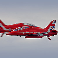 Buy canvas prints of The Red Arrows Synchro Pair At Blackpool Airshow by Colin Williams Photography