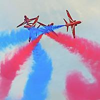 Buy canvas prints of The Red Arrows At Flying Legends 3 by Colin Williams Photography