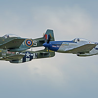 Buy canvas prints of Mustang Flypast  - Duxford  3 by Colin Williams Photography