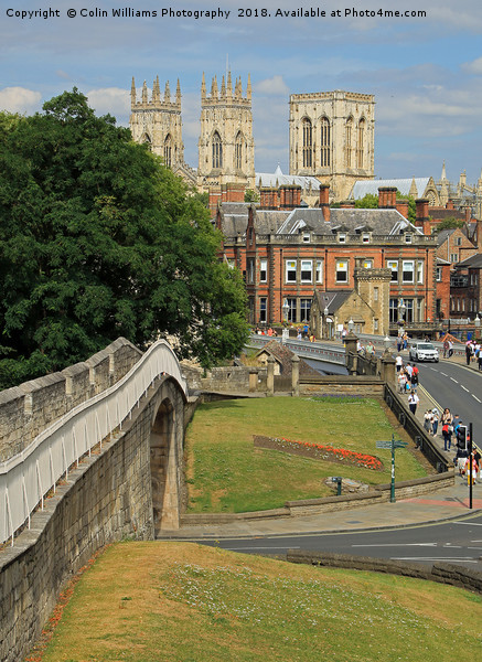 York Minster and The Roman Walls Picture Board by Colin Williams Photography