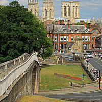 Buy canvas prints of York Minster and The Roman Walls by Colin Williams Photography
