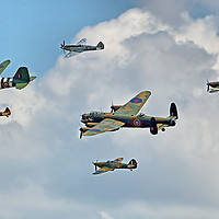 Buy canvas prints of The Battle Of Britain Memorial Flight  RIAT 2018 1 by Colin Williams Photography