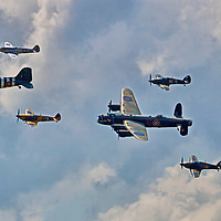 Buy canvas prints of The Battle Of Britain Memorial Flight  RIAT 2018 2 by Colin Williams Photography