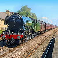Buy canvas prints of The Flying Scotsman At Church Fenton 2 by Colin Williams Photography