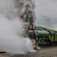 Buy canvas prints of The Flying Scotsman Departs by Colin Williams Photography