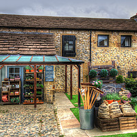 Buy canvas prints of Davids Shop In Emmerdale by Colin Williams Photography