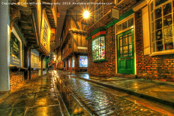 The Shambles At Night 1 Picture Board by Colin Williams Photography