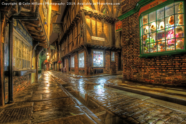 The Shambles At Night 2 Picture Board by Colin Williams Photography