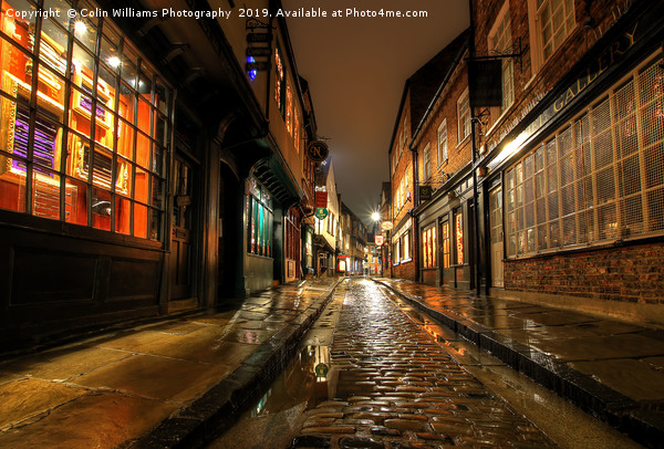 The Shambles At Night 6 Picture Board by Colin Williams Photography