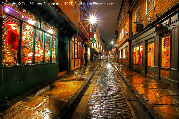 The Shambles At Night 7 Picture Board by Colin Williams Photography