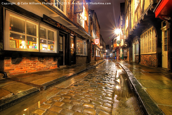 The Shambles At Night 8 Picture Board by Colin Williams Photography
