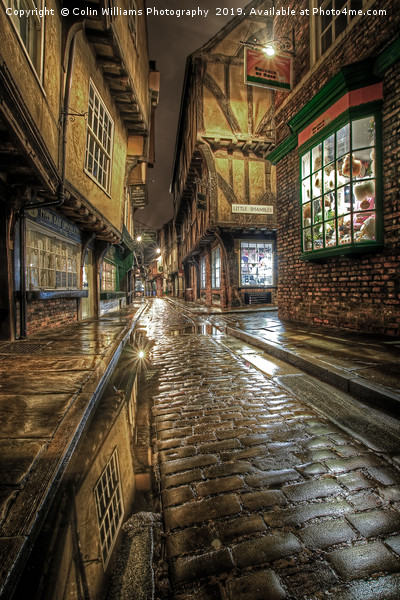 The Shambles in the Rain 2 Picture Board by Colin Williams Photography