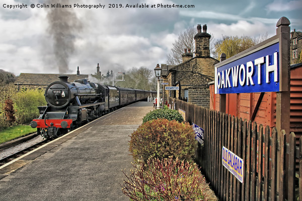 Oakworth Station Picture Board by Colin Williams Photography