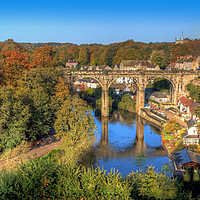 Buy canvas prints of  View From The Castle - Knaresborough Autumn by Colin Williams Photography