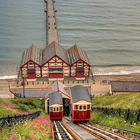 Buy canvas prints of  Saltburn Cliff Tramway by Colin Williams Photography