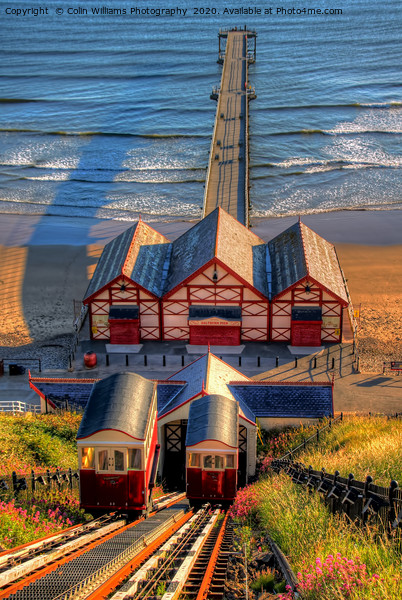 Saltburn Cliff Tramway 3 Picture Board by Colin Williams Photography