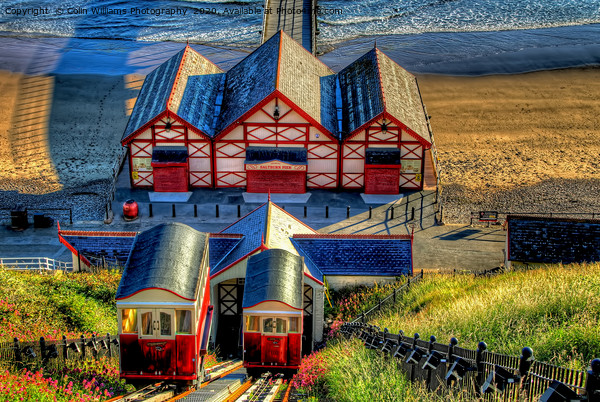 Saltburn Cliff Tramway 4 Picture Board by Colin Williams Photography