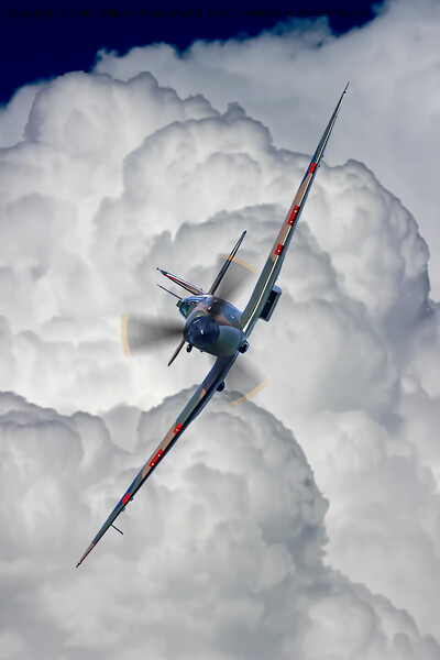 Spitfire in the Clouds 3 Picture Board by Colin Williams Photography
